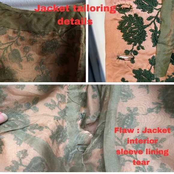 Stunning 60s Brocade Wiggle Dress & Matching Jacket - Picture 14 of 16